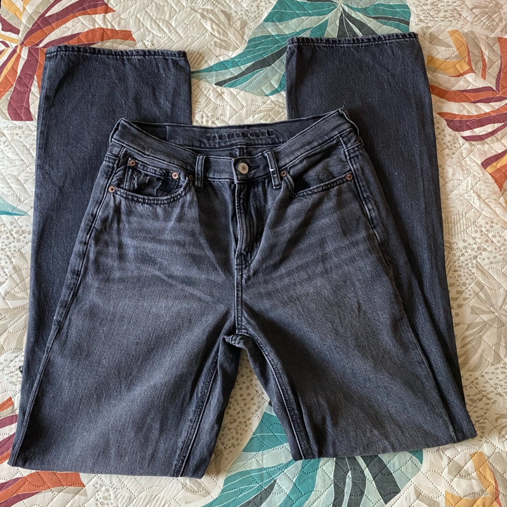 American eagle grey wash jeans